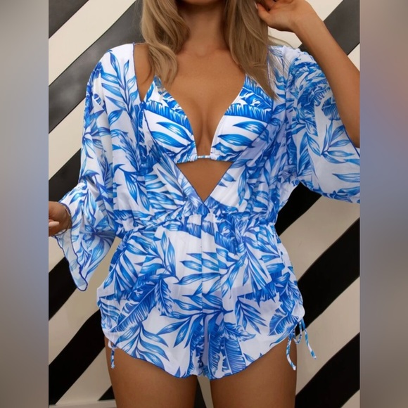3 Pc Tropical Swim Set - Picture 1 of 10
